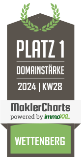 MaklerCharts KW 27/2024 - Harald Weber Immobilien-Service - Inhaber Patrick Rhl e.K.  ist bester Makler in Wettenberg